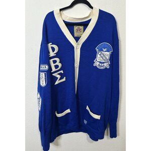 Vintage Phi Beta Sigma Brotherhood Fraternity Button Up Sweater Size 5XL